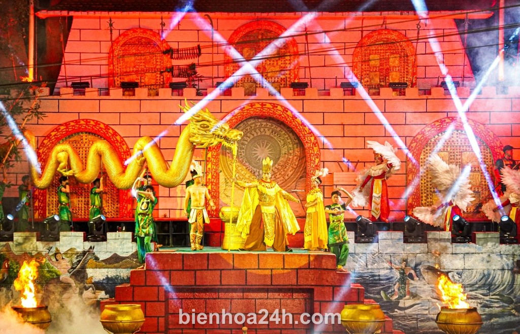 Cảnh hoành tráng tái hiện truyền thuyết Sơn Tinh – Thủy Tinh